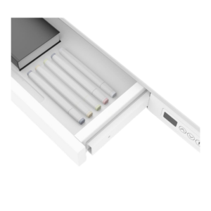 workstation bila plus 2 - Delso - dětský, kancelářský a bytový nábytek